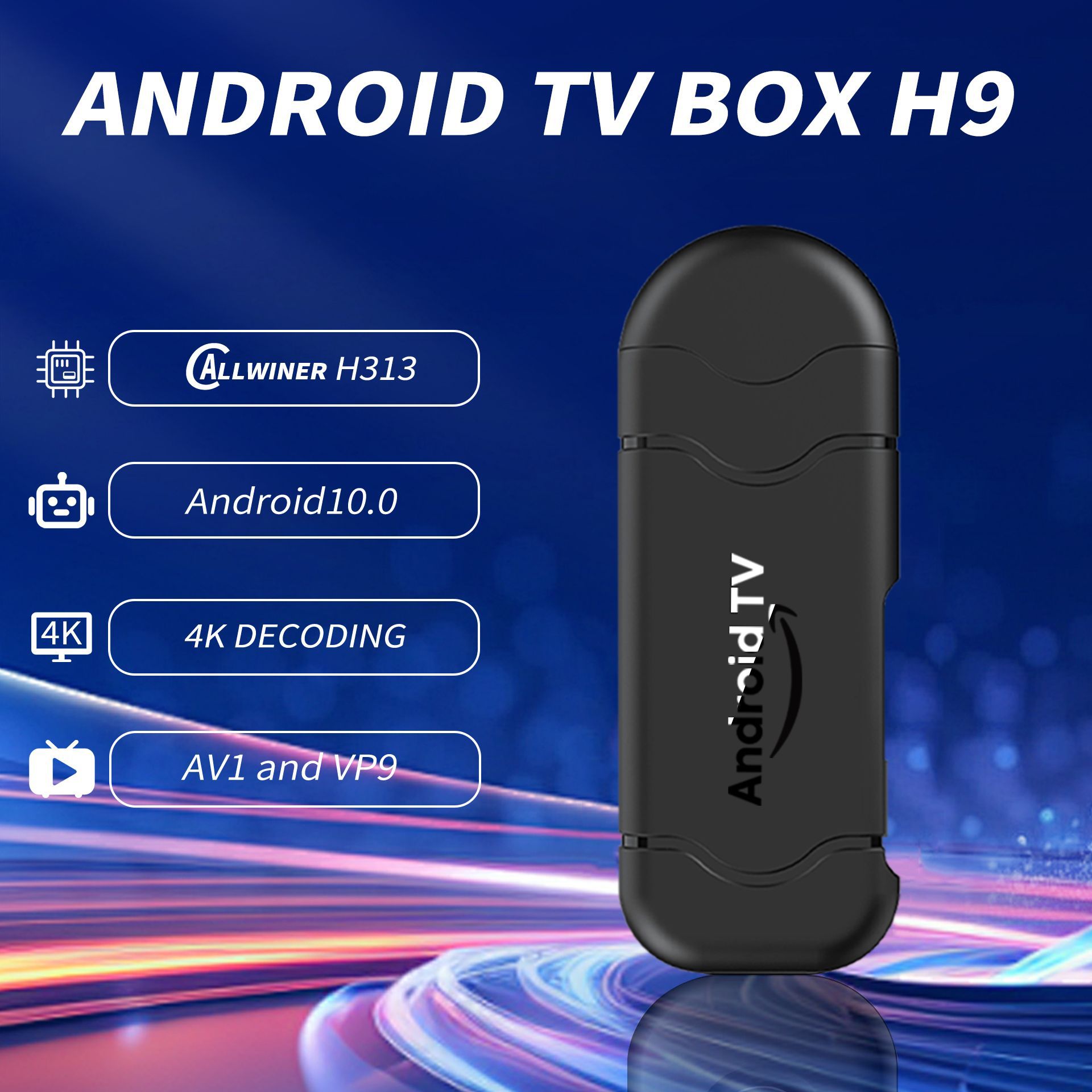 H9 TV Box Android TV Box Wireless Android Smart HD AV Home 4K Network Player