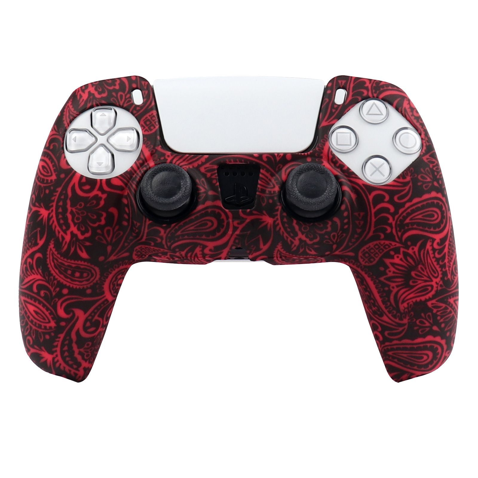 PS5 silicone case game controller silicone case camouflage water print case protective cover spray paint feel watercolor case PS5 accessory