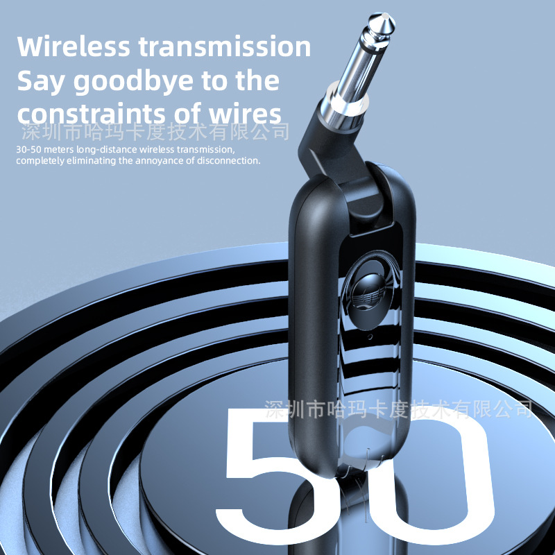 Wireless transceiver for electric guitar bass saxophone electronic wind instrument audio transmitter receiver instrument cable