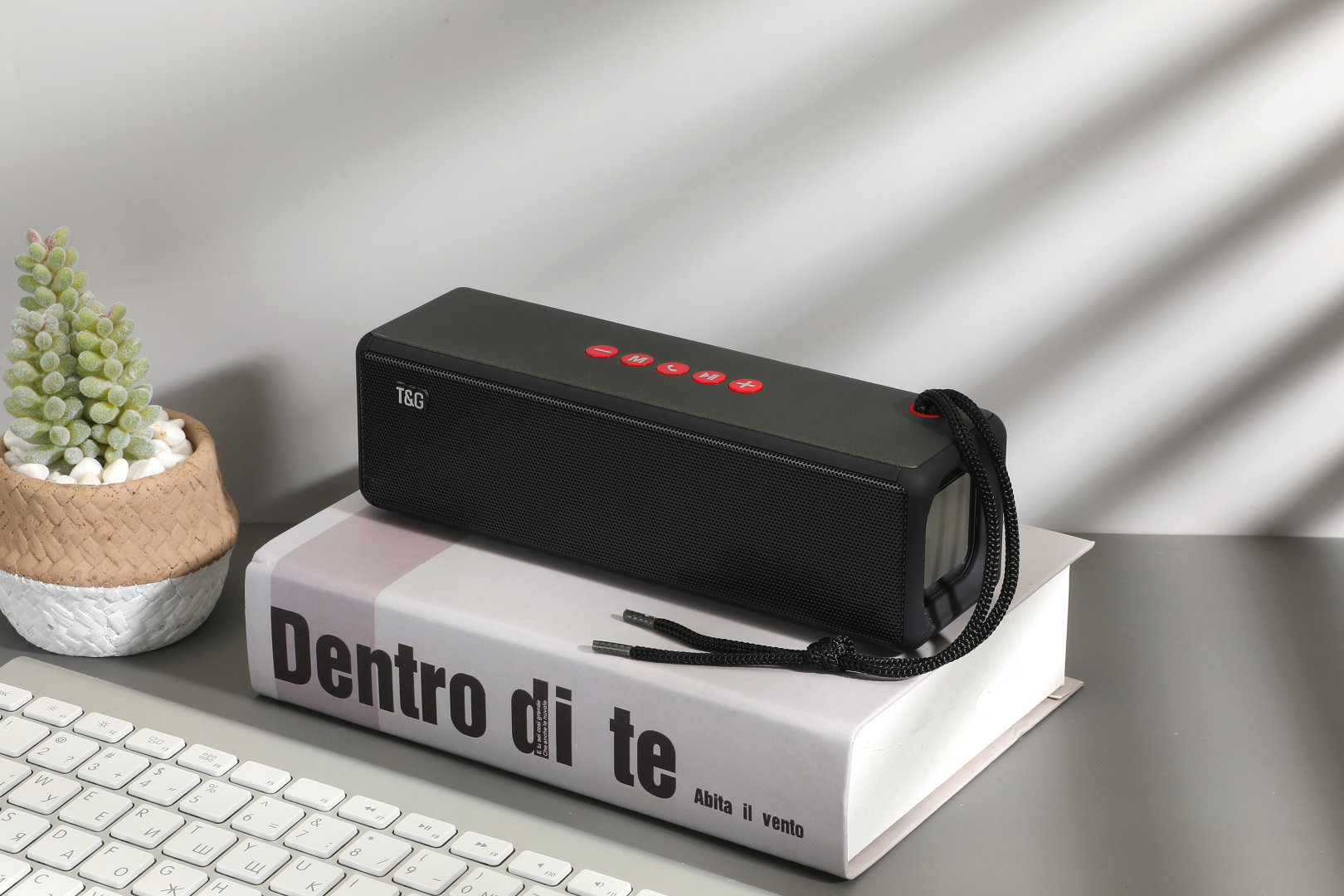 Stereo Dual Channel Long Strip Bluetooth Radio Speaker Portable Outdoor Party Music Player TG