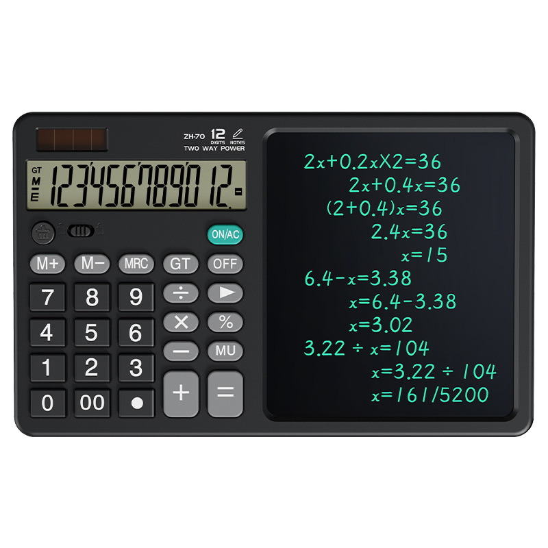 Calculator LCD Writing Board Dual Power Supply Business Gift Teacher's Day Gift Office Computer Memo