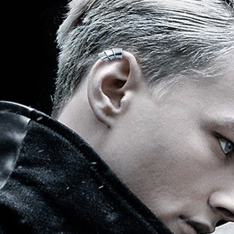 Men's 925 silver plated ear clips for no ear hole ear jewelry men and women domineering armor ear bone clip gift