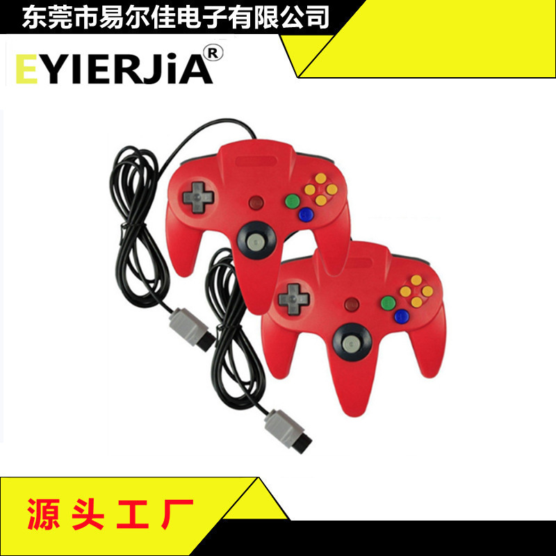 n64 game console controller N64 wired game controller colorful transparent