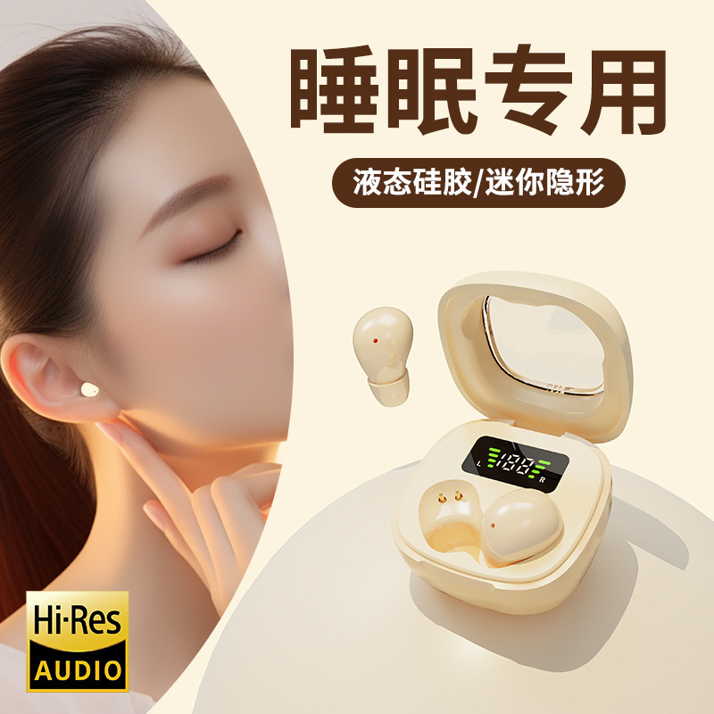 2025 New Bluetooth Earphone Wireless Noise Cancelling High Sound Quality Sports Ultra Long Battery Life Y19 Sleep Earphone Custom