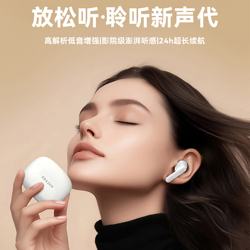 EZCO Wireless In-Ear Headphones Bluetooth 5.4 Music Sports Gaming Directional Sound Heavy Bass XT69PRO