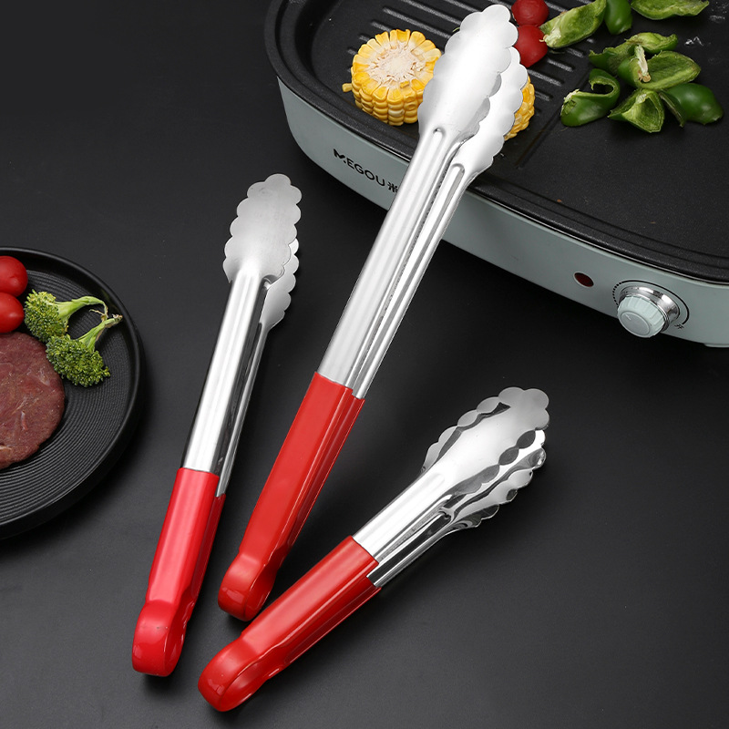 304 stainless steel food clip household food kitchen restaurant baking bread clip multifunctional barbecue meat steak clip