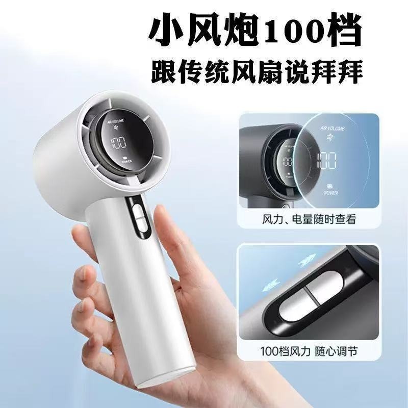 High-speed N638 USB rechargeable small fan high wind handheld turbo fan mini student portable cooling