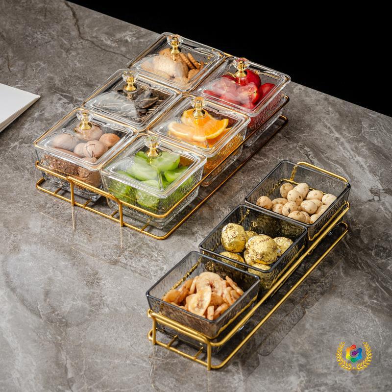 Nordic acrylic fruit tray, bar, KTV, foot bath, hairdressing, commercial display plate, snack dish, compartment tray, storage box