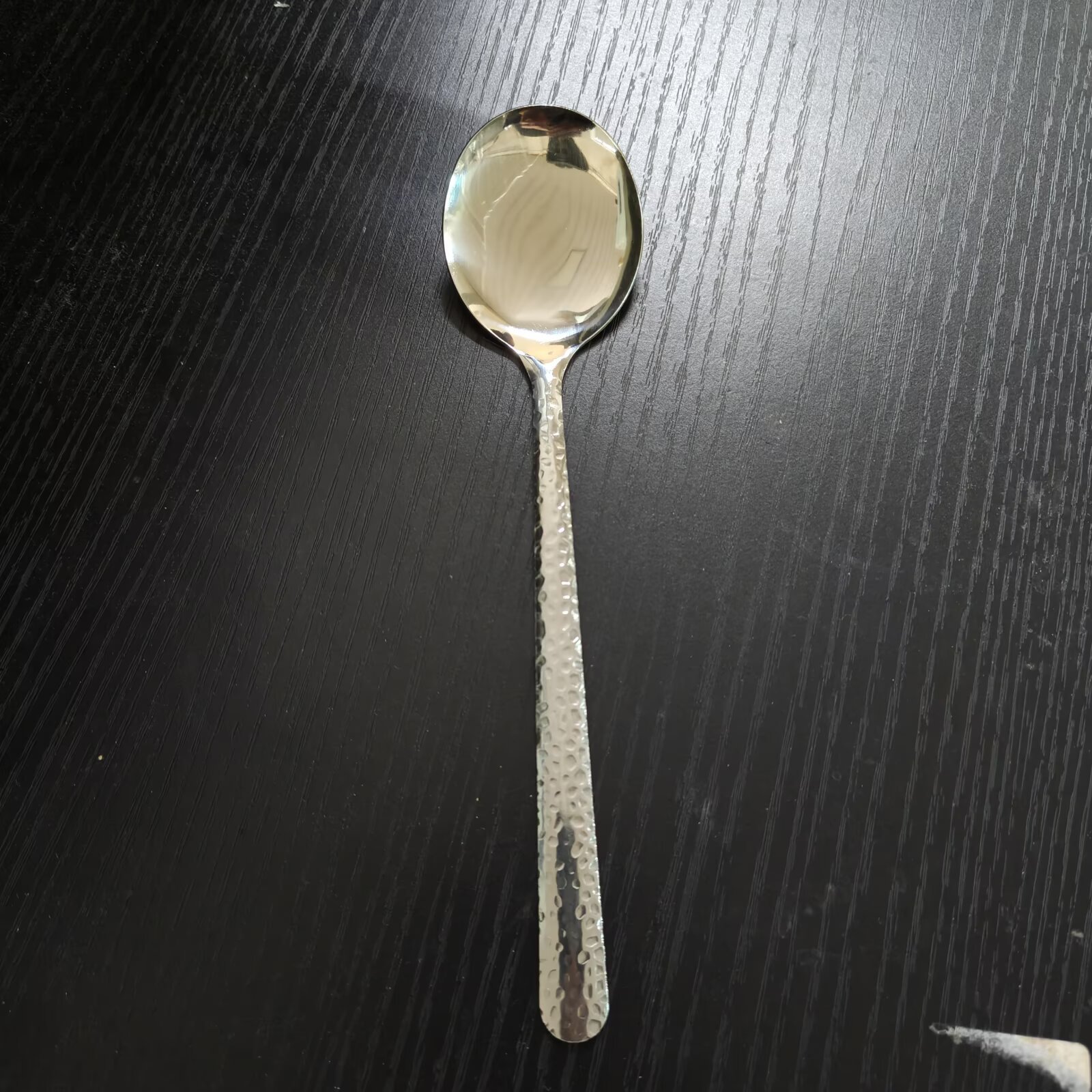 Stainless Steel Spoon Western Restaurant Long Handle Dessert Spoon Coffee Spoon Household Round Head Rice Spoon Large Soup Spoon Tableware