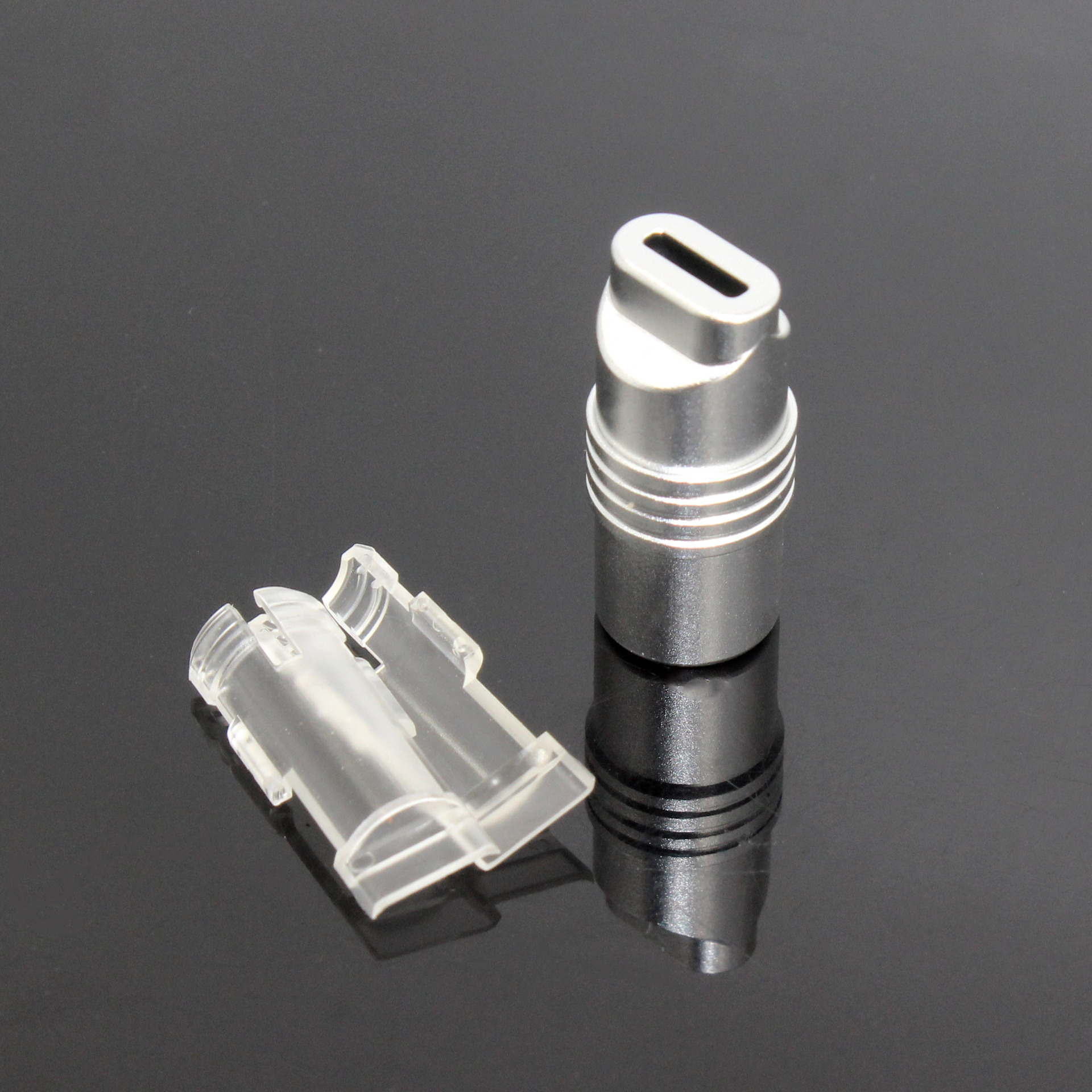 DIY phone plug accessory data cable metal Type-C Apple shell aluminum alloy material with glue-free cable clip
