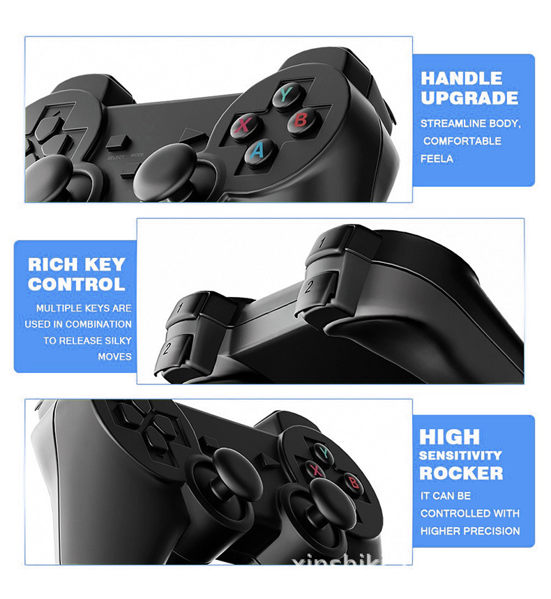 M8 Game Console Home Wireless Game Console 2.4G Wireless Dual Player TV Game Console HDMI HD PS Arcade