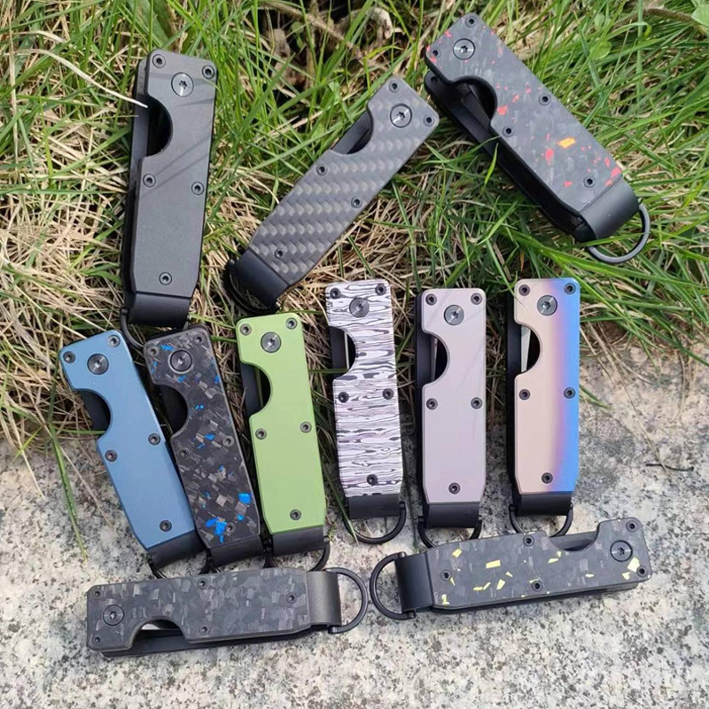 New Metal Keychain Outdoor Multi-functional Key Clip Key Organizer with AirTag Slot
