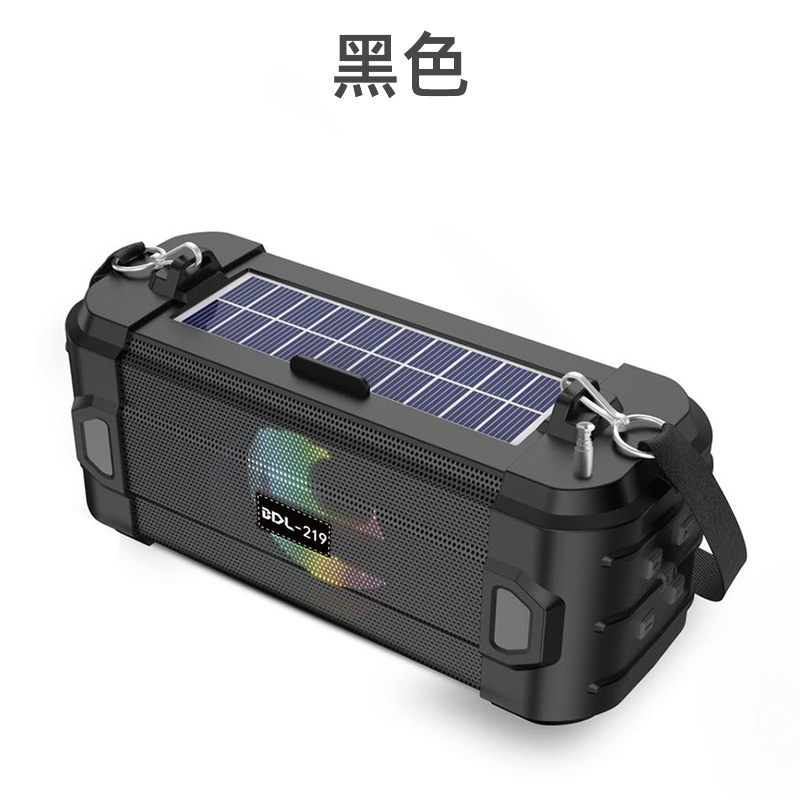 BDL-219 Bluetooth Speaker Loud Volume Outdoor Solar Radio Desktop Flashlight Wireless Speaker