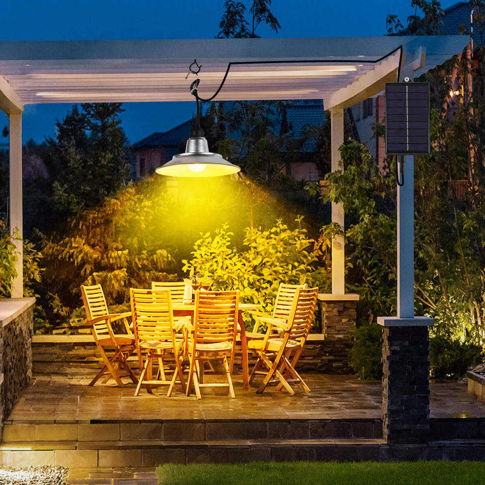 New product solar hanging light outdoor garden pavilion split pendant light garden decoration camping lighting light