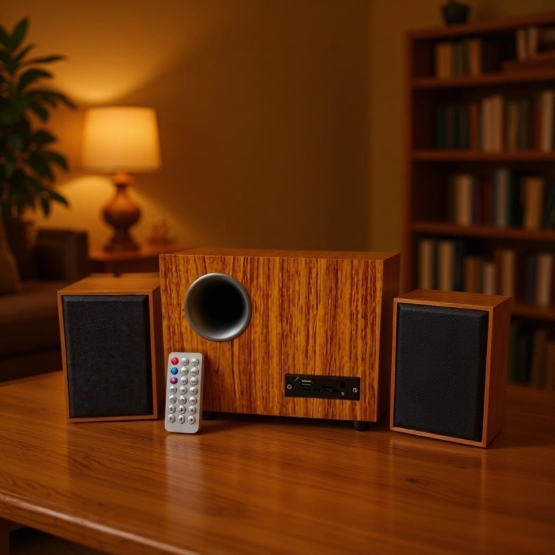 Home Computer Speaker Desktop Notebook Multimedia Subwoofer Bluetooth USB Card Bluetooth Combined Speaker