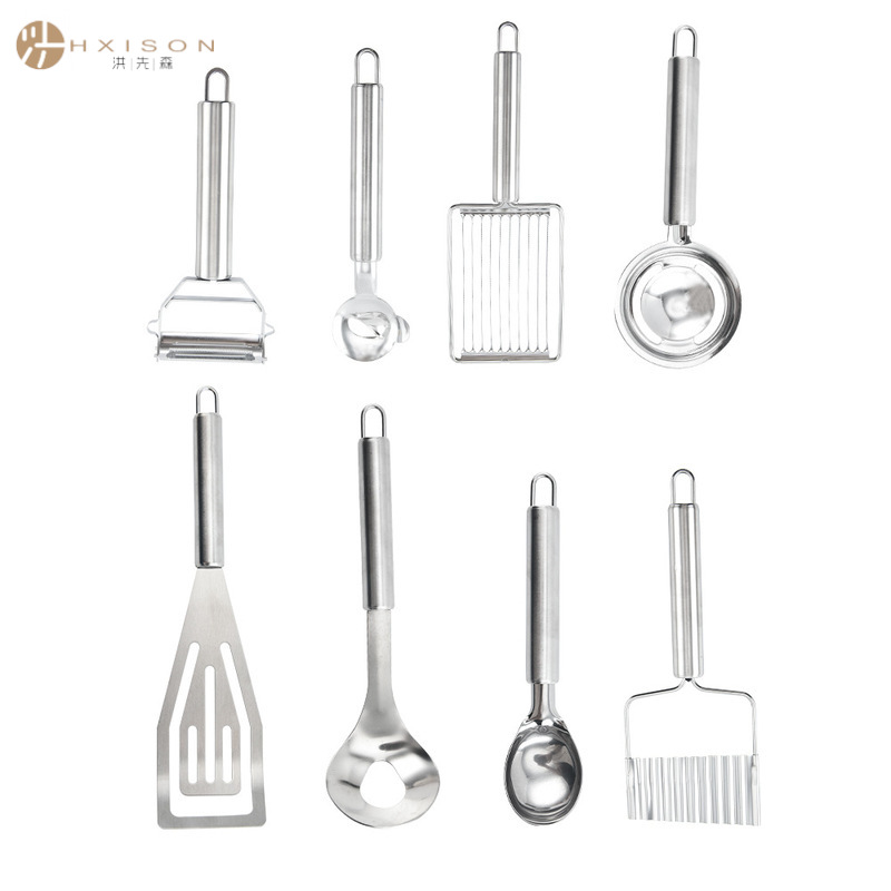 Stainless steel egg kitchen gadget, egg separator, meatball maker, tomato slicer, noodle cutter