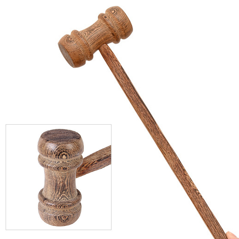 Chicken wing wood massage hammer, solid wood meridian hammer, old man's joy, tapping back massage hammer, meridian acupoint massage health stick
