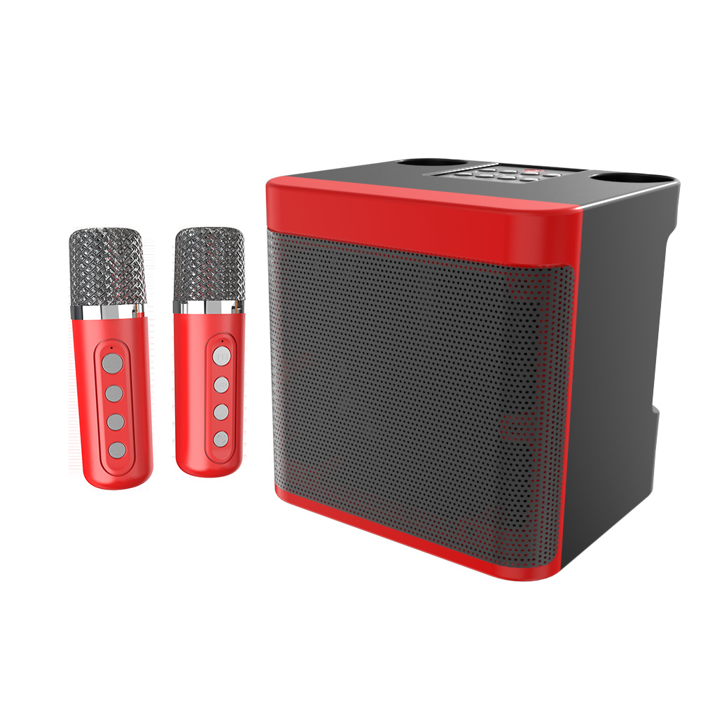 YS203 KTV Bluetooth speaker microphone KTV wireless microphone all-in-one KD203 portable Bluetooth speaker