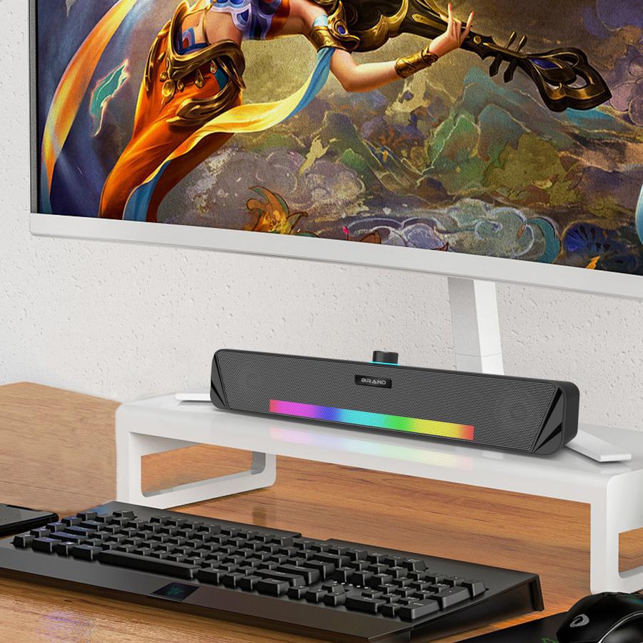 Desktop computer speaker, home desktop notebook wired long-strip computer Bluetooth audio