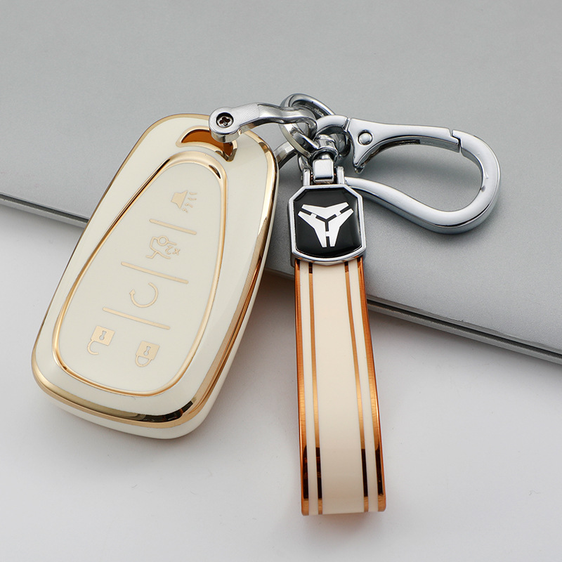 For Chevrolet Explorer Malibu XL Car Key Bag New Cruze Protective Shell Bag Buckle Male Female