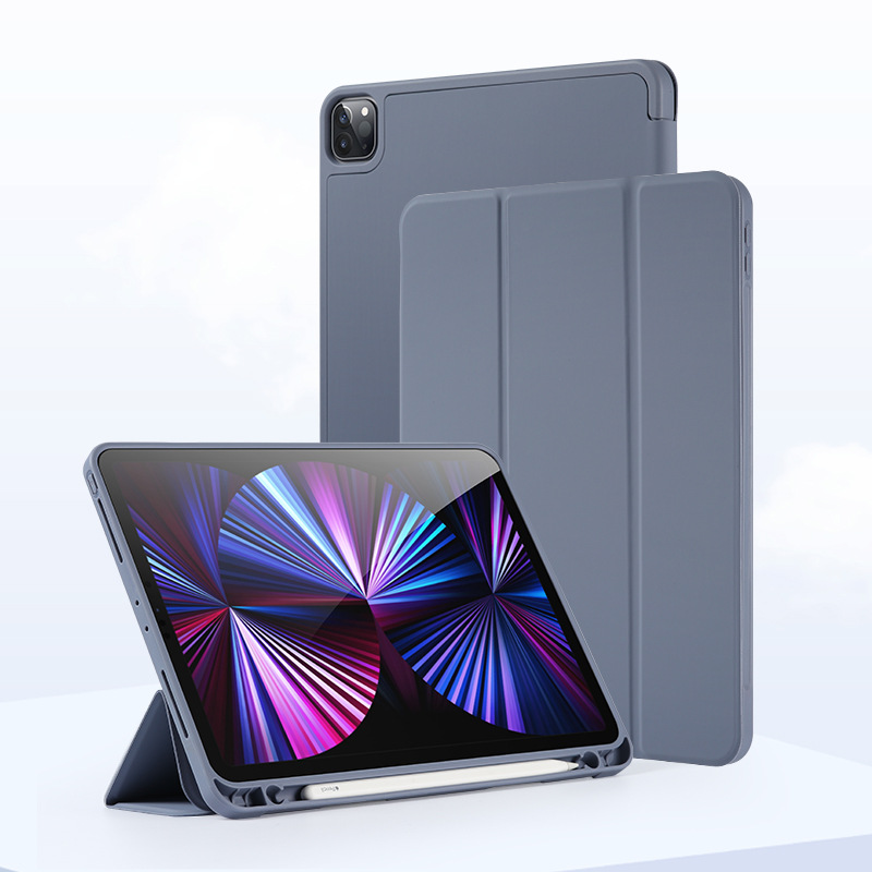 Compatible 2025 11 Inch 10.5 with Pen Slot Air4 Tablet iPad 10.2 Silicone 9.7 Soft Case Bottom Protective Case