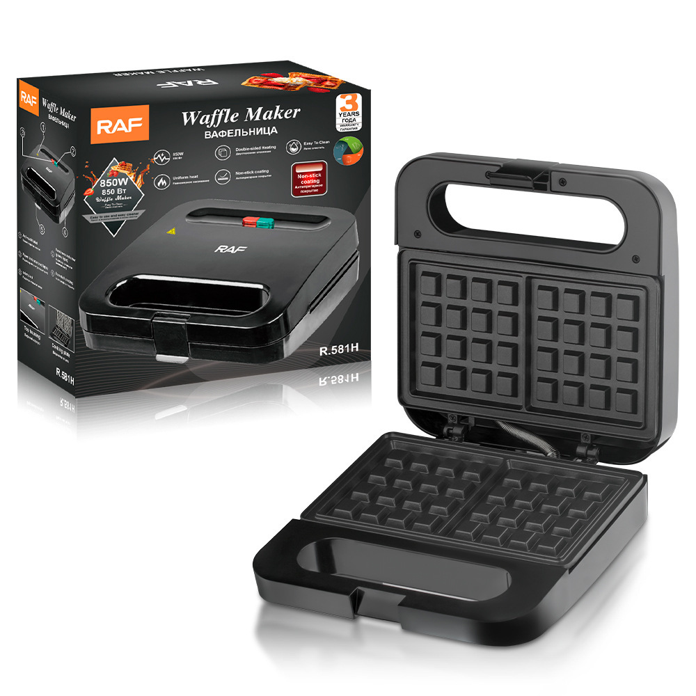 US 110V European Standard Sandwich Maker Waffle Maker Home Light Meal Breakfast Machine Electric Griddle Toast Bread Baking Machine