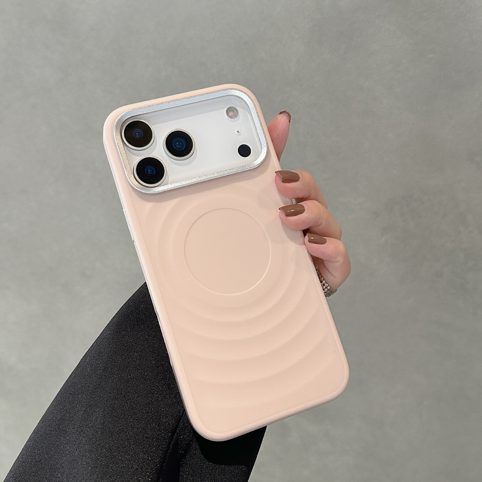 For iPhone 17 Pro Max 3D Ripple Pattern Phone Case Apple 16 Diamond Star Glitter Water Ripple Hard Case 15