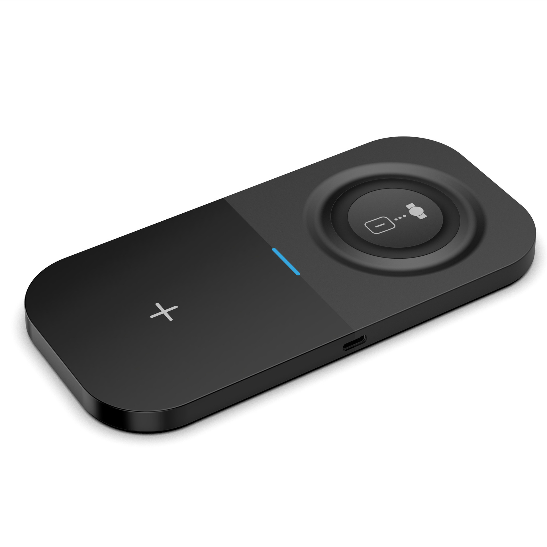 Wireless charger compatible with iWatch 7 SE 6 5 4 3 2 two-in-one 15W fast wireless charger fast charging portable