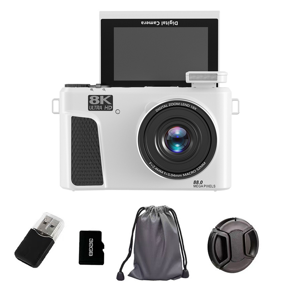 8K mirrorless digital camera high pixel flip screen WiFi upload phone student beauty camera