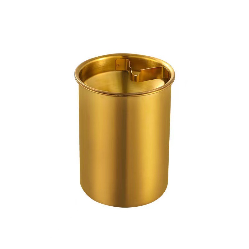 Stainless steel ashtray thickened anti-fly ash easy to clean ashtray for home bar KTV restaurant