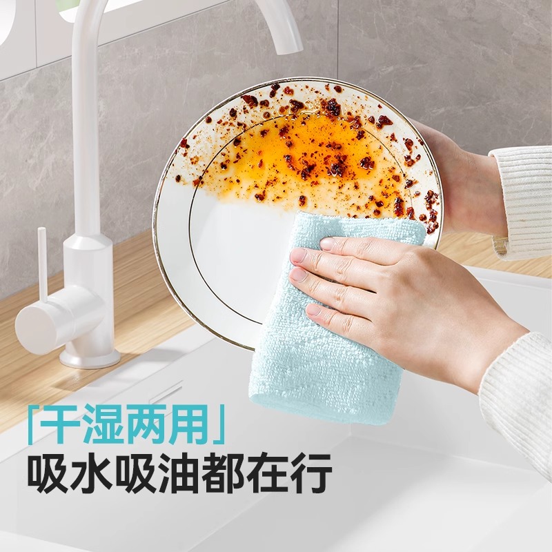 Tear-off weekly disposable cloth for kitchen, lazy thickened water-absorbing pot wiping towel, hand-tear disposable dishcloth