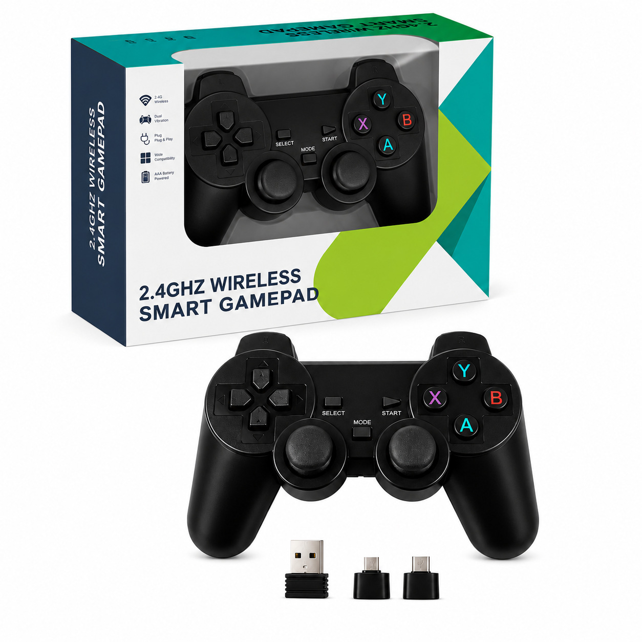 2.4G Game Controller Android TV TV Computer PC360 Android Wireless Controller Supports STEAM Console