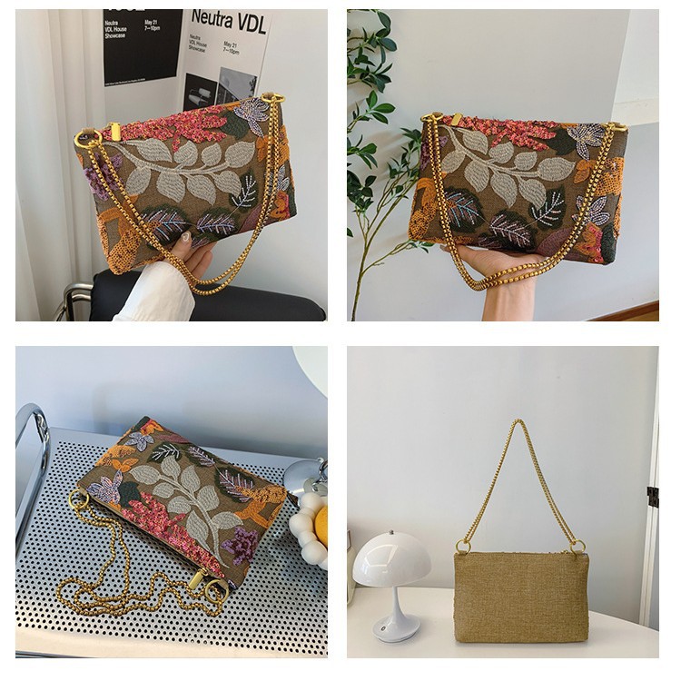 Sequin Evening Bag New Embroidered Clutch Niche Summer Bag Envelope Bag for Women