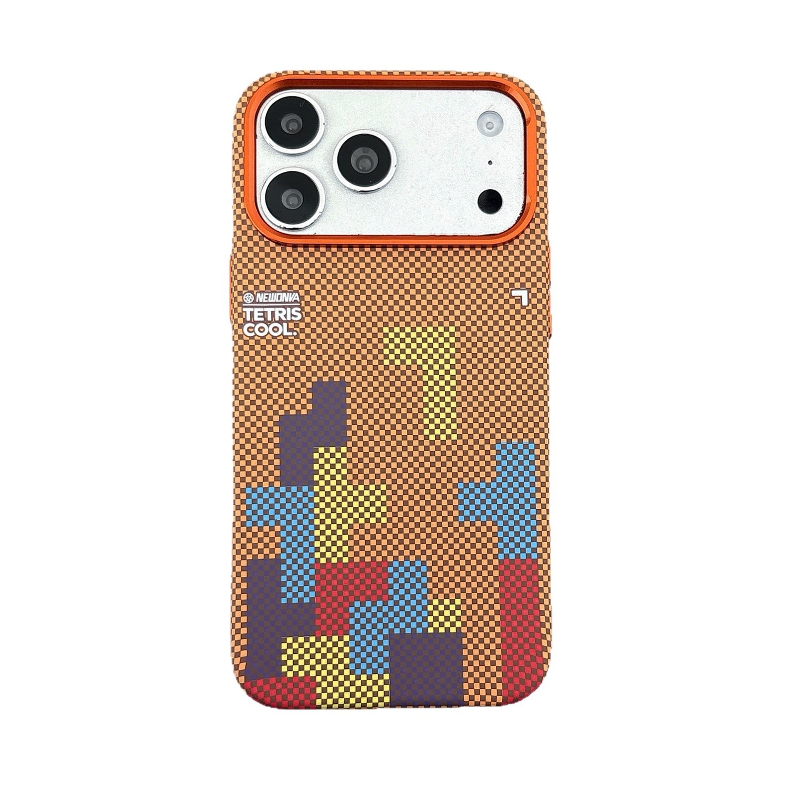 For iPhone 17 Pro Max Stitched Contrast Color Block Phone Case Apple 16 Woven Texture Magnetic Matte Hard Case