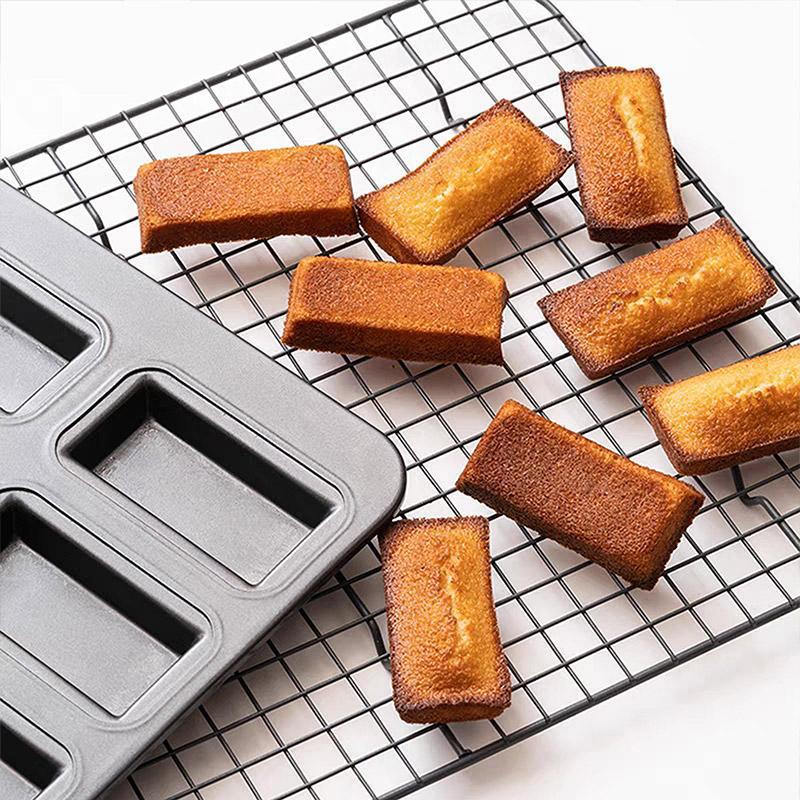 Japanese 8 even financier cake mold non-stick baking pan brownie bread pastry oven baking tool home