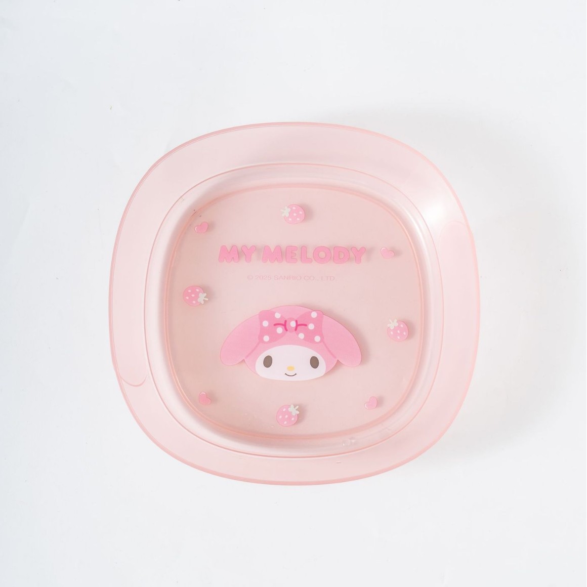 Sanrio Official Transparent Plate Dopamine Bone Plate Table Trash Plate Bone Plate Cartoon Plastic Small Plate