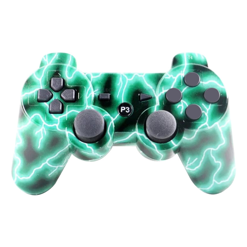 P3 controller wireless Bluetooth dual vibration snowflake buttons universal buttons multi-color PS3 game controller