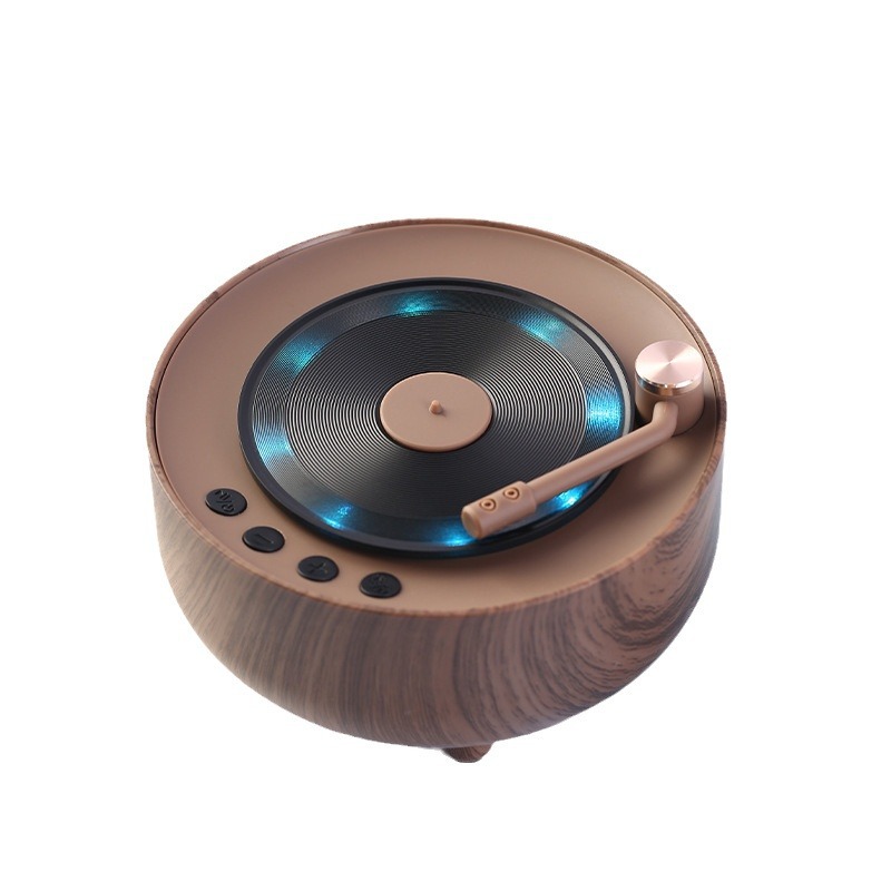 New Product Disc Player Speaker Atomic Vinyl Speaker Home Portable Gift Wireless Bluetooth Speaker