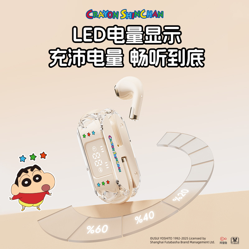 Crayon Shin-chan Wireless Bluetooth Earphones In-Ear Music Game Sports Long Super Long Battery Life Noise Cancelling Bluetooth Earphones