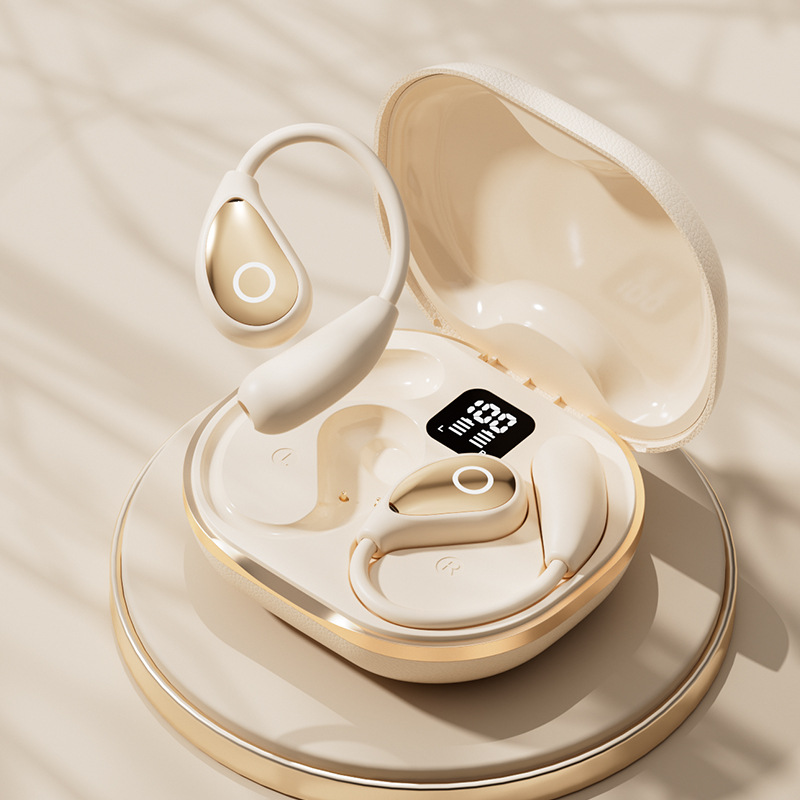 M95 Leather Texture OWS Open Bluetooth Earphones Explosive Wireless Translation Bluetooth Earphones Ultra-Long Battery Life AI Earphones