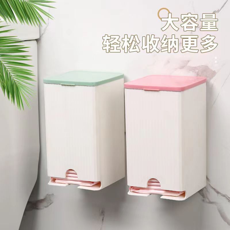 Drawer storage box sanitary napkin tissue cotton swab storage box multifunctional flip lid dustproof small item organizer box