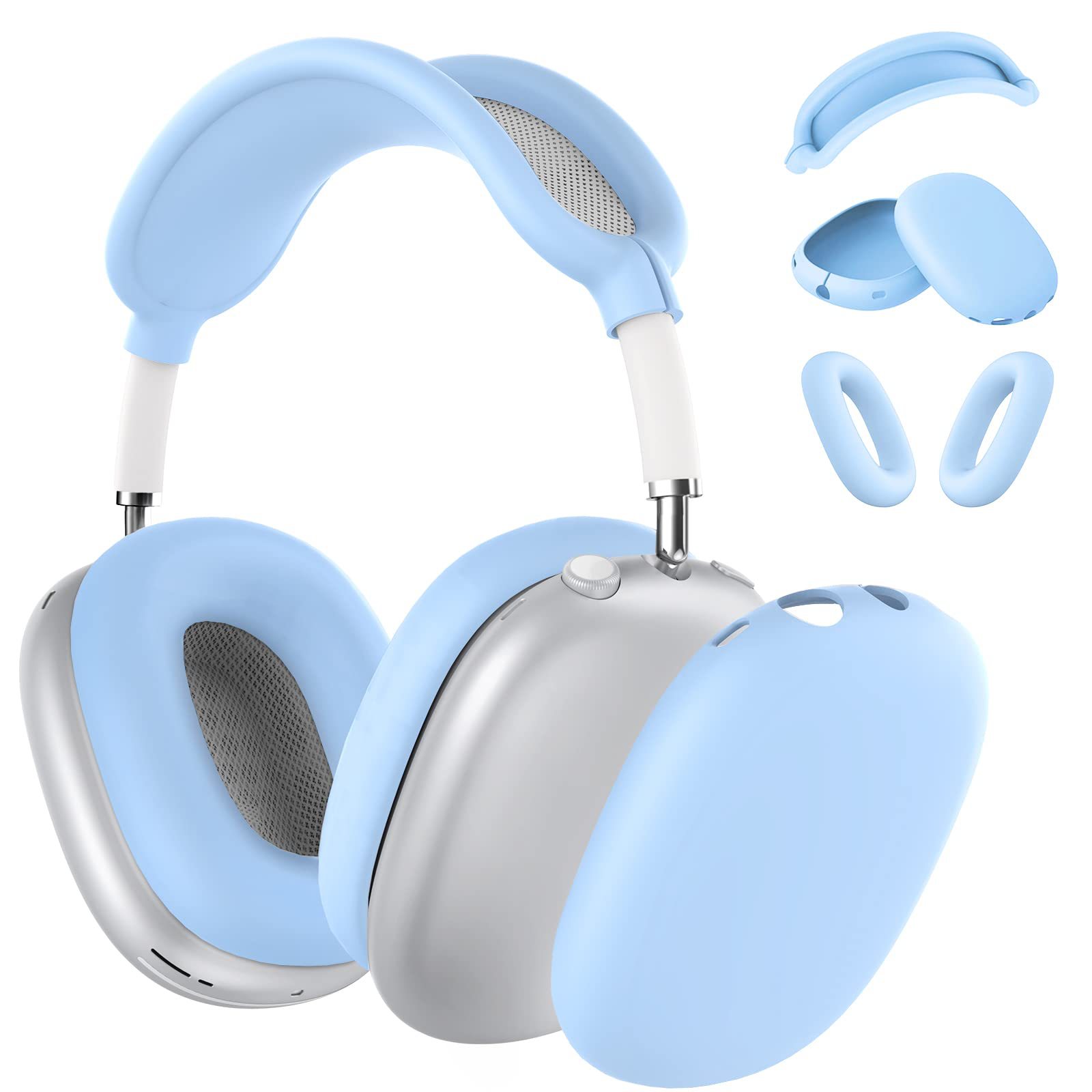 天蓝色三件套（外壳+耳帽+头梁） · AirPods Max