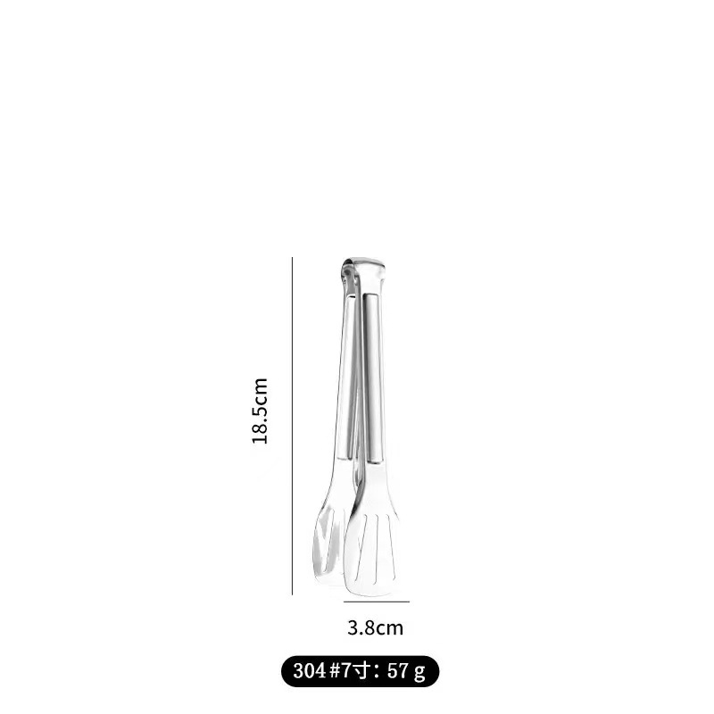 304 stainless steel three-line clip, bread clip, barbecue clip, food clip, kitchen household food clip tool