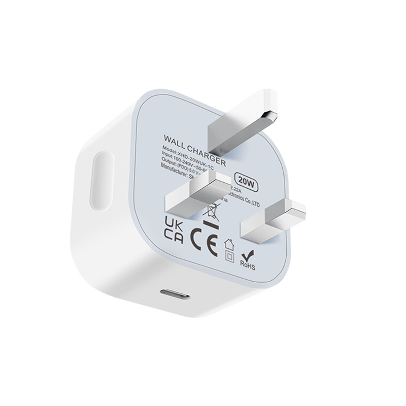 PD20W charger type-c port fast charging for Apple 15 charger UKCA certified PD20W UK standard
