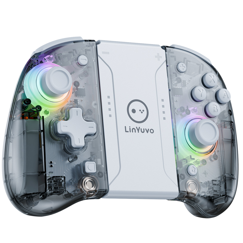 LinYuvo Lianyou switchjoycon wireless handle RGB macro function left and right bluetooth portable handheld console