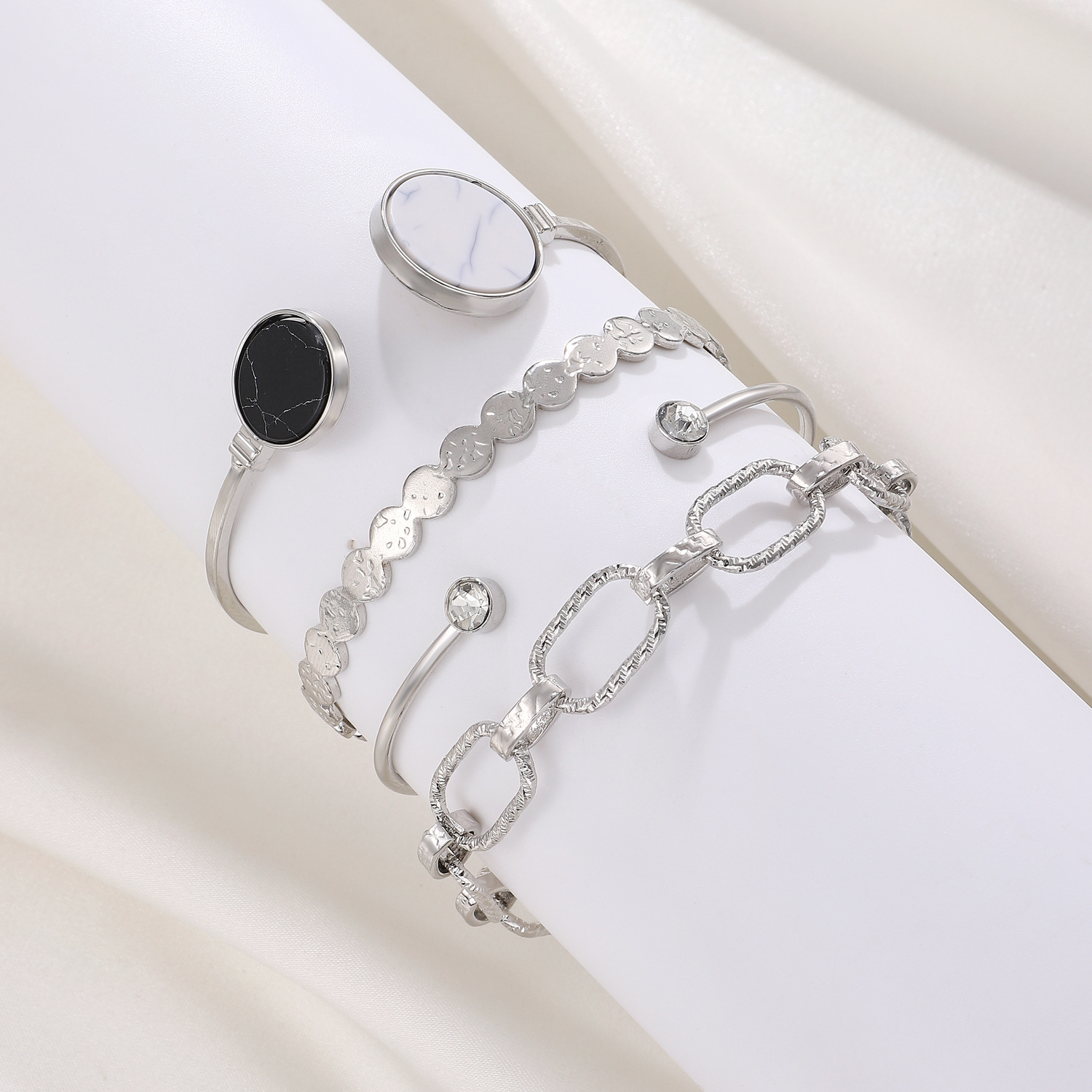 New Chain Bracelet Set Women Multi-Layer Simple Bangle Accessories