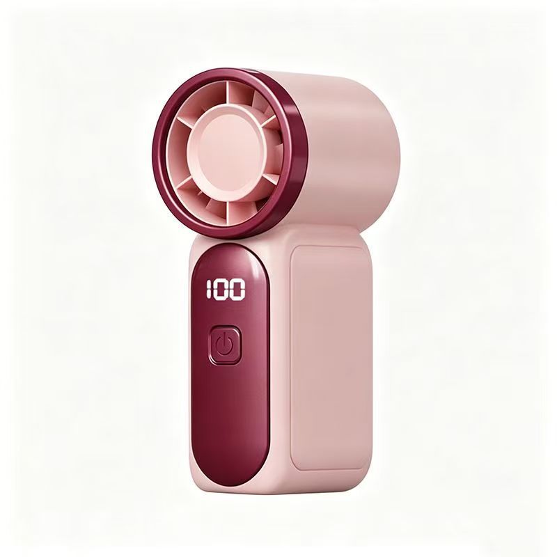 Digital Display Turbo Handheld Small Fan Portable USB Charging Strong Wind Outdoor Cooling Silent x688 Portable Fan