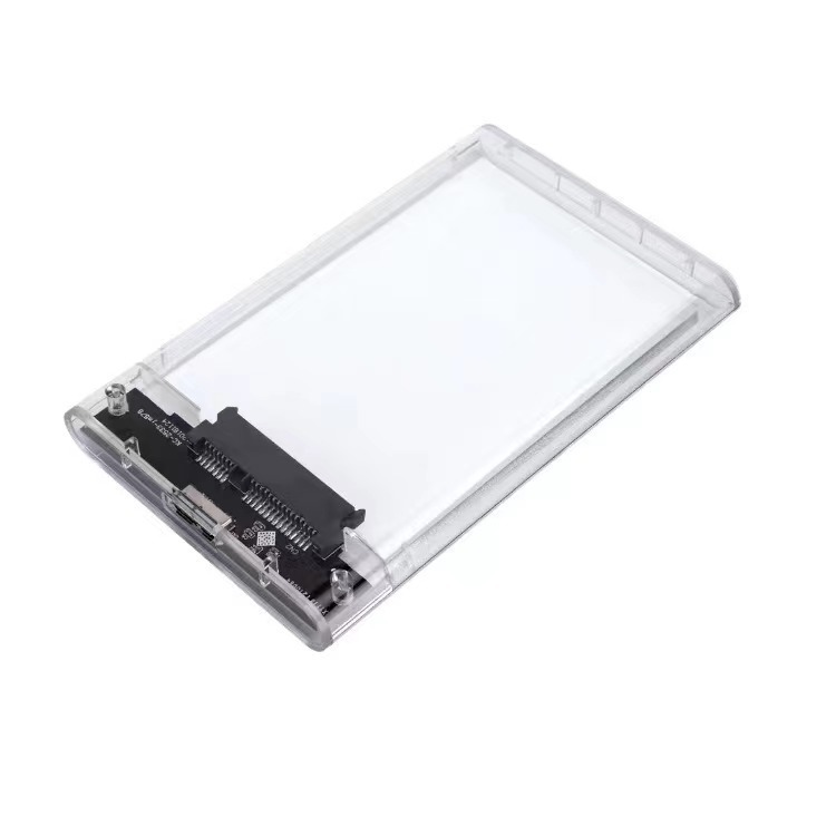 USB 3.0 Transparent Mobile Hard Drive Enclosure 2.5 Inch Laptop Hard Drive Box SATA Interface Hard Disk SSD