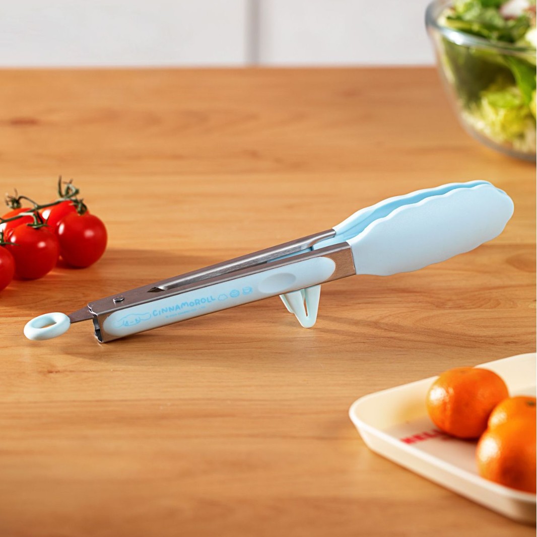 Sanrio Official BBQ Tongs Silicone BBQ Tongs Kitchen Heat-Proof Tongs Stainless Steel Steak Tongs Food Tongs