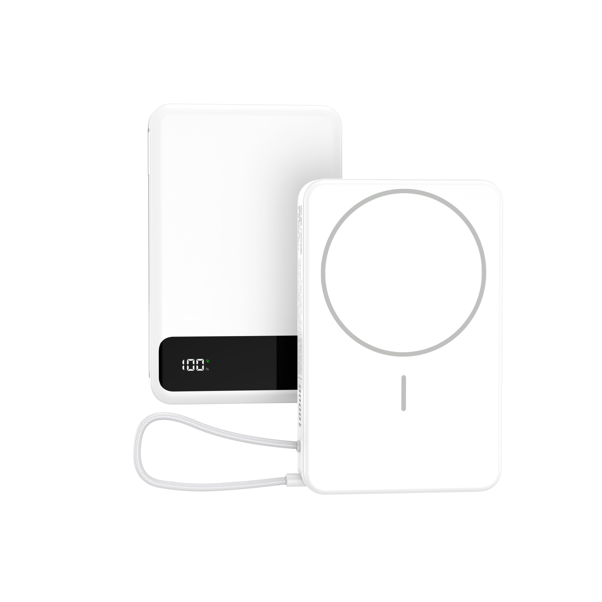 Cracked version 15W with cable Lightning magnetic power bank with digital display 10000mAh wireless fast charging power bank